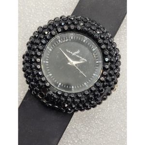 ViaNova Black Barnacles Ocean Sea urchin unique gen crystal accent style watch